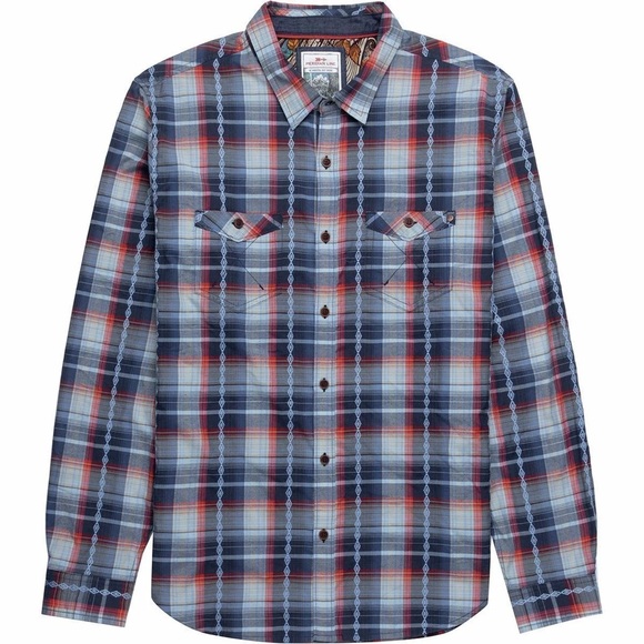 MERIDIAN LINE Mens Sz L Plaid Multi Colored Long Sleeve Shirt - Picture 1 of 12